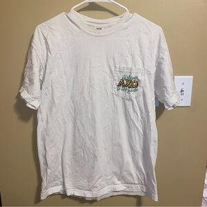 White Alpha Chi Omega Graphic T-shirt “Welcome To The Jungle”